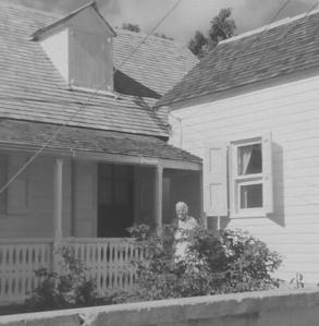 Mira Roberts at her GTC home (photo courtesy of Karen Roberts Evans)