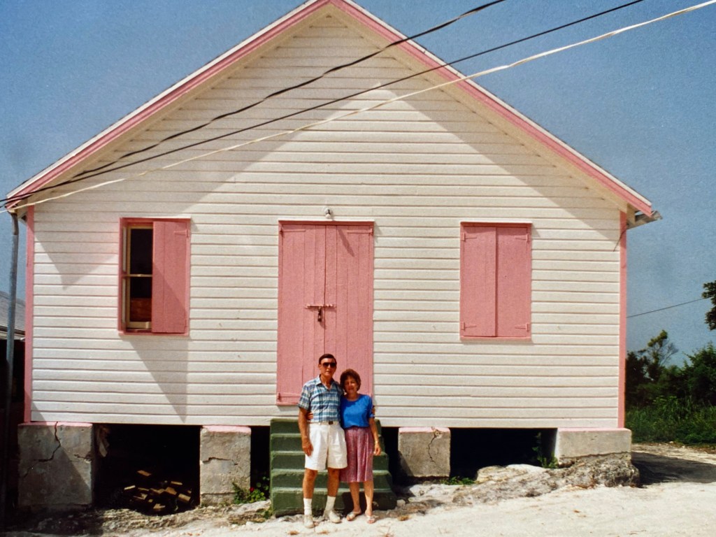 Mom & Dad at GTC schoolhouse – 1991